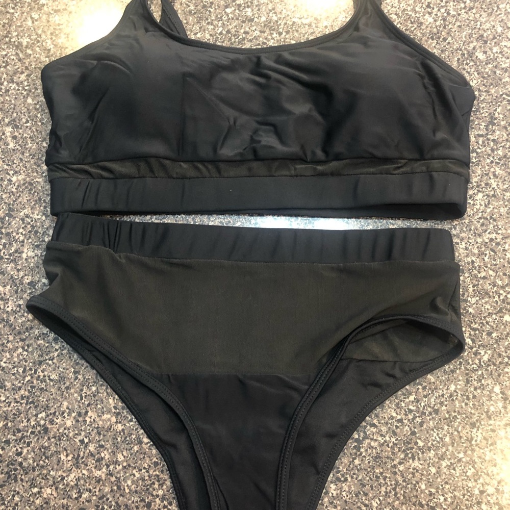 Beachsissi swimsuit. Black mesh style